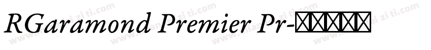 RGaramond Premier Pr字体转换